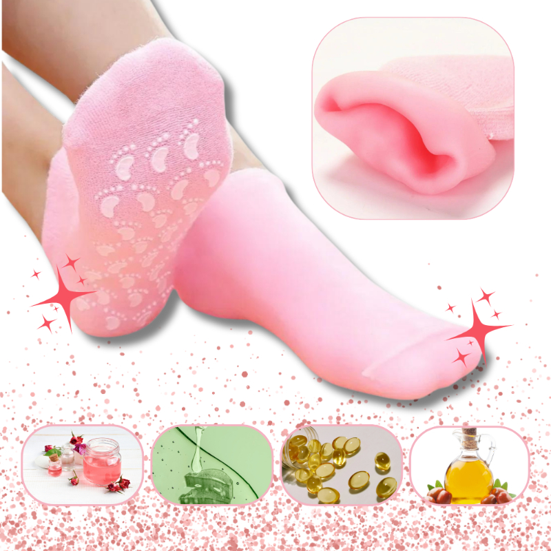 Ayak Nemlendirici Jel SPA Çorabı - Yumuşatıcı Jel Kaplama - 3